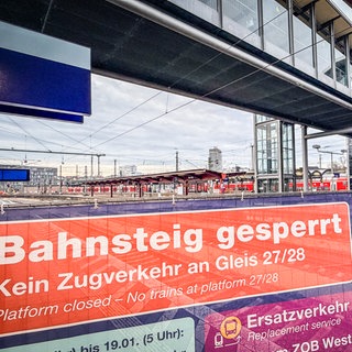 Der Hauptbahnhof Ulm ist wegen Bauarbeiten für eine Woche vom Fernverkehr abgekoppelt.