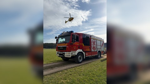 Mit einem Rettungshubschrauber wurde das schwerverletzte Mädchen von der Bocksteinhöhle in eine Klinik gebracht.