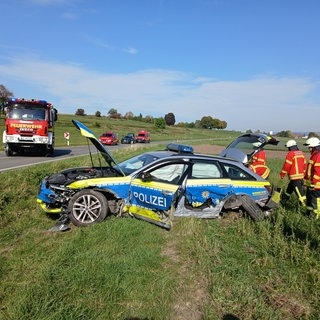 Auto rammt Streifenwagen bei Emerkingen