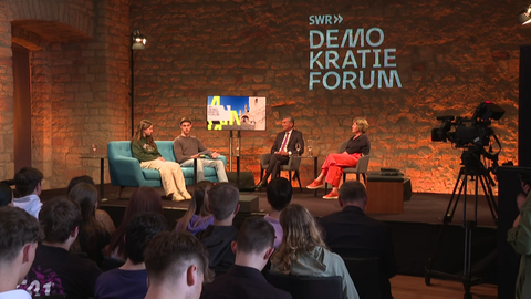 Das Demokratieforum am 15. Mai im Hambacher moderierten erstmals Jugendliche.