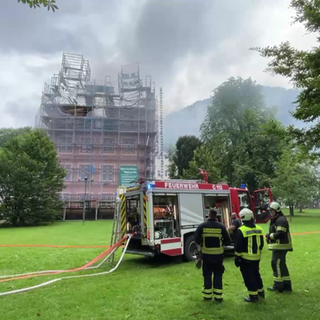 Gebäude nach Brand