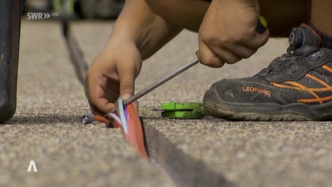 Glasfaser-Kabel werden verlegt