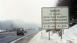 1985 - Smogalarm im Ruhrgebiet (Archivbild). Auch in RLP war die Luft damals deutlich schlechter als heute.