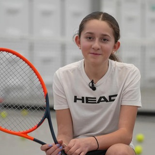 Das junge Tennistalent Zoe Bleffert