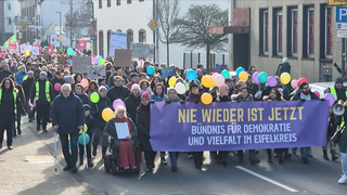 Demonstration gegen Rechtsextremismus und für Toleranz und Vielfalt in Bitburg