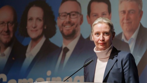 AfD-Kanzlerkandidatin Alice Weidel ist für eine Wahlkampfveranstaltung nach Kusel in die Westpfalz gekommen.