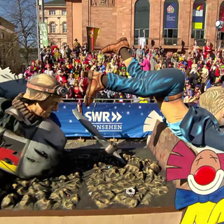 Umzugswagen in Mainz