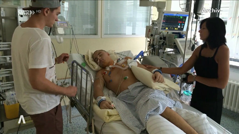 Verletzter im Krankenhaus