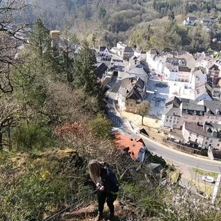 Klettersteig in der Eifel-Stadt