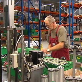 Ein Handwerker bei der Arbeit