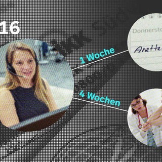 Arztterminen in 2016 Grafik