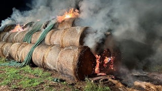 Heuballenbrand bei Schallodenbach