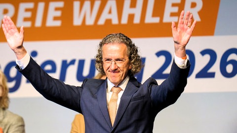Joachim Streit beim Parteitag der Freien Wähler in Bitburg (Quelle: picture alliancedpa | Thomas Frey)