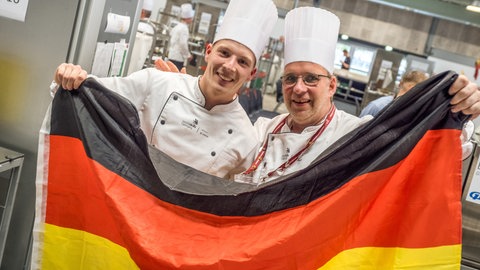 Koch-Azubi Moritz Stritter aus Mainz (links) trat bei der EM der Berufe in Dänemark an.