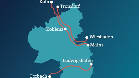 Grafik: Diese Bahn-Strecken in RLP sollen in den kommenden Jahren modernisiert werden