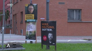 Wahlplakate in Ludswigshafen