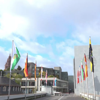 Flaggen der Bundesländer in Mainz