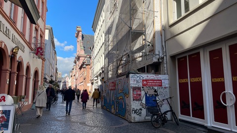 Gammelhaus in der Mainzer Altstadt. 