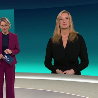 Claudia Kleinert im Studio zugeschaltet