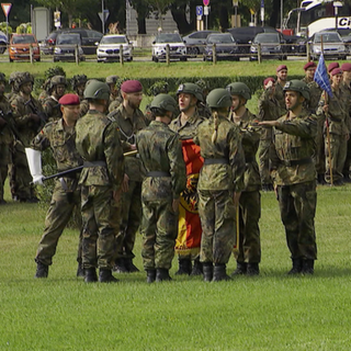 Bundeswehrsoldaten der Fallschirmjäger in Zweibrücken