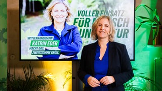 Katrin Eder (Bündnis 90Die Grünen), Spitzenkandidatin für die Landtagswahl in Rheinland-Pfalz, stellt die Kampagne für die Landtagswahl am 22. März vor.