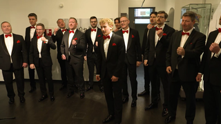 Die Mainzer Hofsänger bei der Eröffnung ihrer Ausstellung im Mainzer Fastnachtsmuseum.