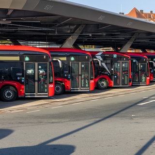 Der Warnstreik im öffentlichen Nahverkehr in Rheinland-Pfalz wird am Samstag fortgesetzt.