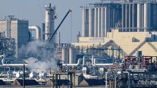 Werksgebäude auf dem Gelände des Chemiekonzerns BASF in Ludwigshafen. In Rheinland-Pfalz hat die CDU die Landtagswahl gewonnen. Unternehmerverbände und Gewerkschaften haben klare Forderungen an eine neue Landesregierung.