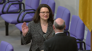 Andrea Nahles, ehemals SPD-Bundesvorsitzende in Berlin, heute Chefin der Bundesagentur für Arbeit in Nürnberg. 