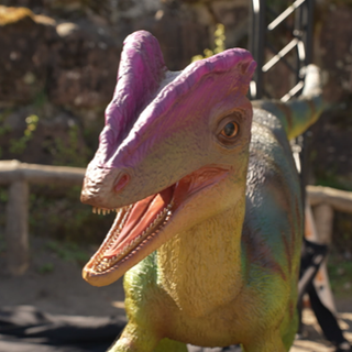 Eine Rekonstruktion im Dinopark