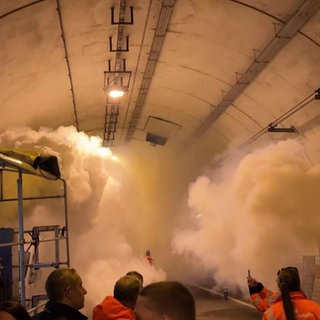 Großübung im Tunnel Hörnchenberg