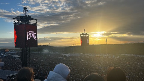Sonnenuntergang über dem RaR-Gelände