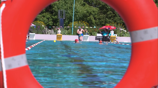 25-Stunden-Schwimmen im Freibad in Gimbsheim.