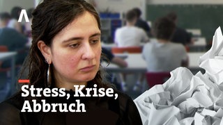 Junge Frau mit erschöpftem Gesichtsausdruck