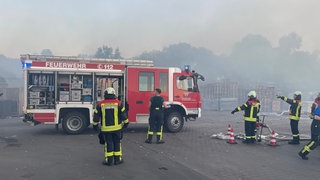 In Kirchheimbolanden hat es in der Nacht bei einem Müllentsorger gebrannt