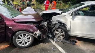 Die Kreisstraße zwischen Kaiserslautern und Otterbach war nach einem Unfall zeitweilig voll gesperrt.