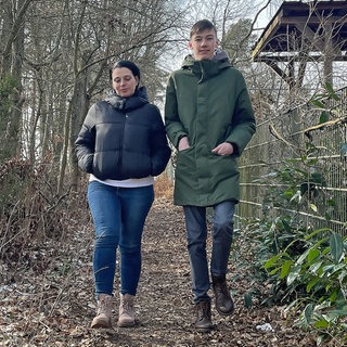 Tetiana Zorina und Andrii Andrushkiv sind aus der Ukraine geflüchtet und leben seit fast drei Jahren im Landkreis Kaiserslautern.