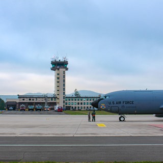 Tower auf der Air Base Ramstein