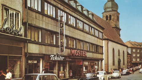 Die südliche Hauptstraße in Pirmasens früher.