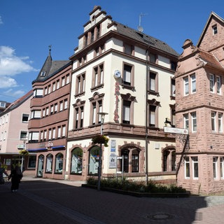 Die Fußgängerzone in der Stadt Zweibrücken.