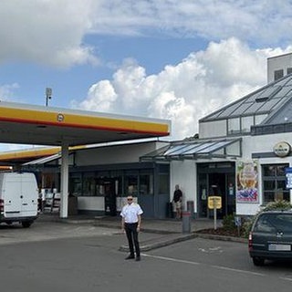 Der Autohof in Ramstein, ein Treffpunkt für Trucker, Urlauber und Einheimische.