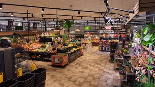 Der Edeka-Supermarkt der Familie Ernst im Hilgardcenter in Zweibrücken.
