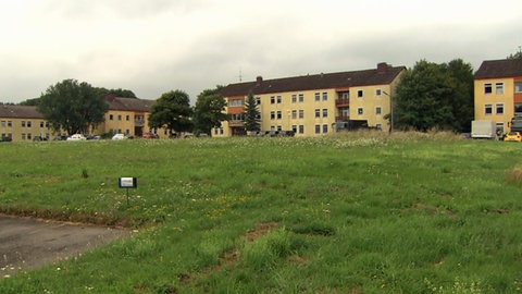 Kaserne am Windhof in Kusel in den Jahren, als dort noch Soldaten staioniert waren. 