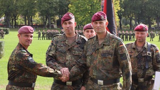 Kommandowechsel bei der Bundeswehr in Zweibrücken auf der Rennwiese