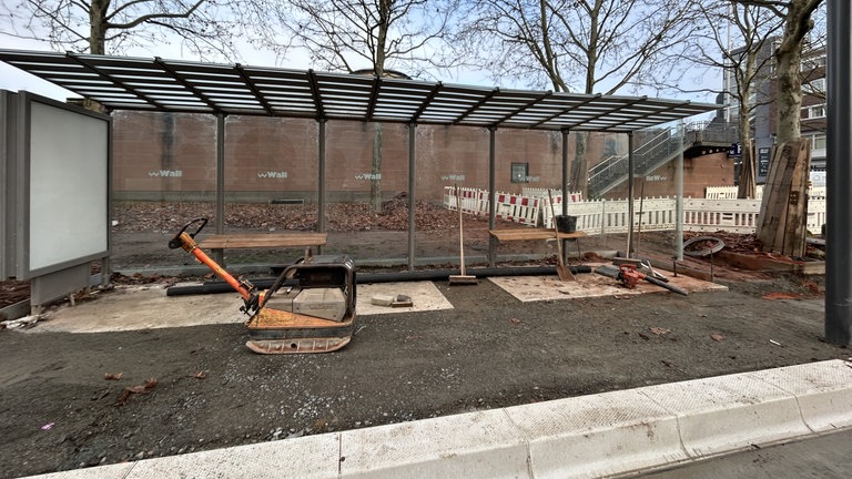 Ein Architekt aus Kaiserslautern hat die wabenförmige Konstruktion des Daches gestaltet, ein Blitzschutz wird an allen Wartehallen installiert.