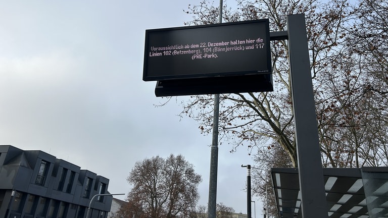 Einige Linien in der Fruchthallstraße in Kaiserslautern werden sich ändern,