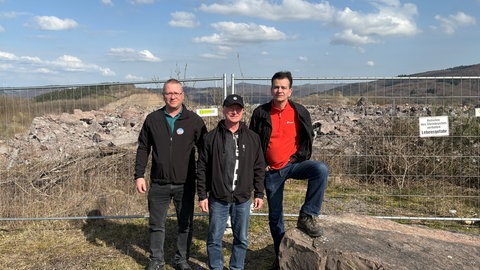 Christoph Drumm, Rainer Wendel und Marc-Andreas Molter haben eine Initiative gegen die Steinbrucherweiterung ins Leben gerufen.