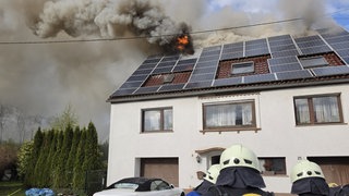 Brand in Wohnhaus in Glan-Münchweiler.