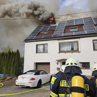 Brand in Wohnhaus in Glan-Münchweiler.