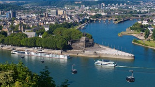 Blick auf den Rhein und das Deutsche Eck